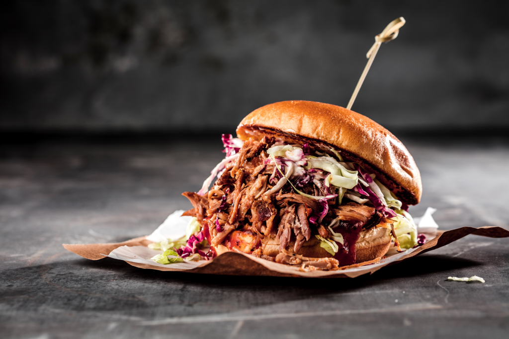 Pulled Pork Burger Mit Brioche Buns Und Cow Salat Rezept